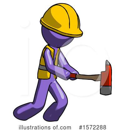 Royalty-Free (RF) Purple Design Mascot Clipart Illustration by Leo Blanchette - Stock Sample #1572288