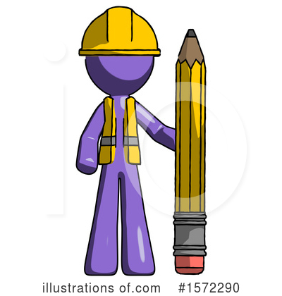 Royalty-Free (RF) Purple Design Mascot Clipart Illustration by Leo Blanchette - Stock Sample #1572290