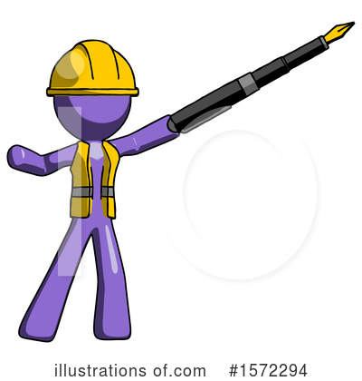 Royalty-Free (RF) Purple Design Mascot Clipart Illustration by Leo Blanchette - Stock Sample #1572294