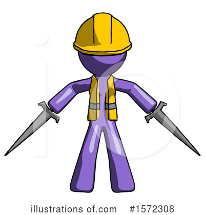 Royalty-Free (RF) Purple Design Mascot Clipart Illustration by Leo Blanchette - Stock Sample #1572308
