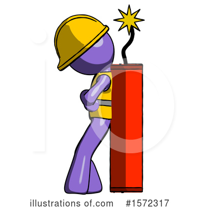 Royalty-Free (RF) Purple Design Mascot Clipart Illustration by Leo Blanchette - Stock Sample #1572317