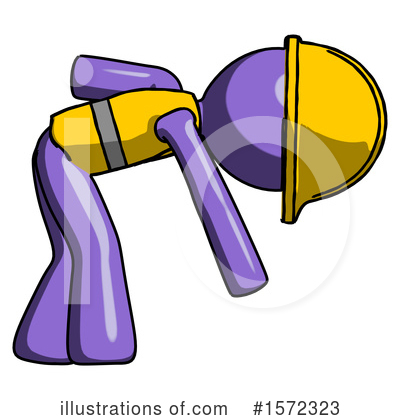 Royalty-Free (RF) Purple Design Mascot Clipart Illustration by Leo Blanchette - Stock Sample #1572323