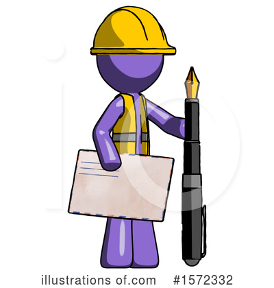 Royalty-Free (RF) Purple Design Mascot Clipart Illustration by Leo Blanchette - Stock Sample #1572332