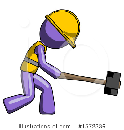 Royalty-Free (RF) Purple Design Mascot Clipart Illustration by Leo Blanchette - Stock Sample #1572336