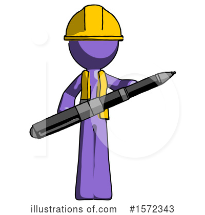 Royalty-Free (RF) Purple Design Mascot Clipart Illustration by Leo Blanchette - Stock Sample #1572343