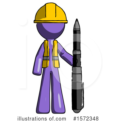 Royalty-Free (RF) Purple Design Mascot Clipart Illustration by Leo Blanchette - Stock Sample #1572348