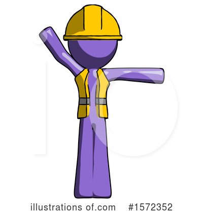 Royalty-Free (RF) Purple Design Mascot Clipart Illustration by Leo Blanchette - Stock Sample #1572352