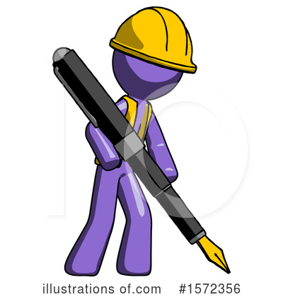 Royalty-Free (RF) Purple Design Mascot Clipart Illustration by Leo Blanchette - Stock Sample #1572356