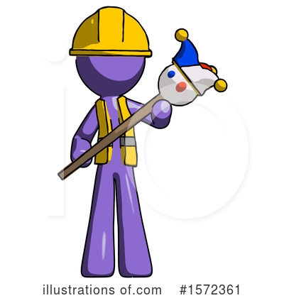Royalty-Free (RF) Purple Design Mascot Clipart Illustration by Leo Blanchette - Stock Sample #1572361