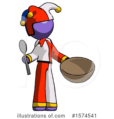 Royalty-Free (RF) Purple Design Mascot Clipart Illustration by Leo Blanchette - Stock Sample #1574541