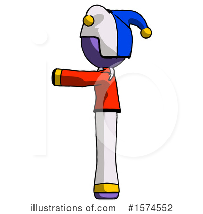 Royalty-Free (RF) Purple Design Mascot Clipart Illustration by Leo Blanchette - Stock Sample #1574552