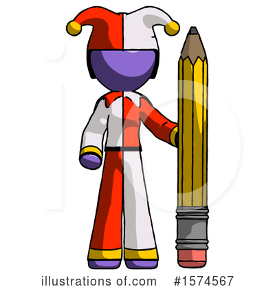 Royalty-Free (RF) Purple Design Mascot Clipart Illustration by Leo Blanchette - Stock Sample #1574567