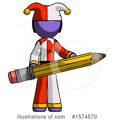Royalty-Free (RF) Purple Design Mascot Clipart Illustration by Leo Blanchette - Stock Sample #1574570