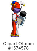 Purple Design Mascot Clipart #1574578 by Leo Blanchette