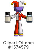 Purple Design Mascot Clipart #1574579 by Leo Blanchette