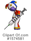 Purple Design Mascot Clipart #1574581 by Leo Blanchette