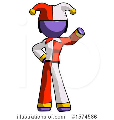 Royalty-Free (RF) Purple Design Mascot Clipart Illustration by Leo Blanchette - Stock Sample #1574586