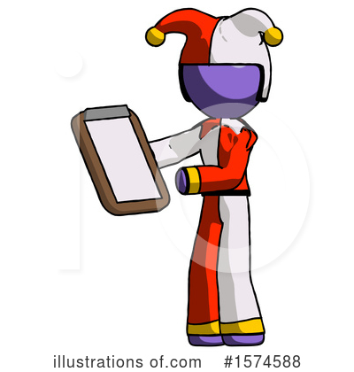 Royalty-Free (RF) Purple Design Mascot Clipart Illustration by Leo Blanchette - Stock Sample #1574588