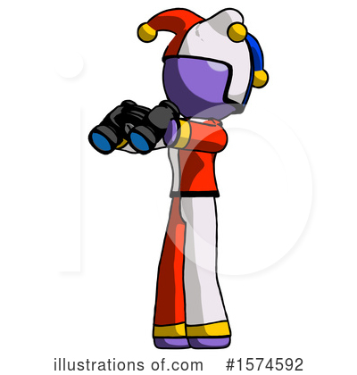 Royalty-Free (RF) Purple Design Mascot Clipart Illustration by Leo Blanchette - Stock Sample #1574592