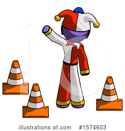 Royalty-Free (RF) Purple Design Mascot Clipart Illustration by Leo Blanchette - Stock Sample #1574603