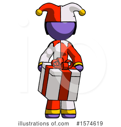 Royalty-Free (RF) Purple Design Mascot Clipart Illustration by Leo Blanchette - Stock Sample #1574619