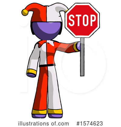 Royalty-Free (RF) Purple Design Mascot Clipart Illustration by Leo Blanchette - Stock Sample #1574623