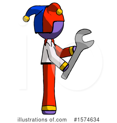 Royalty-Free (RF) Purple Design Mascot Clipart Illustration by Leo Blanchette - Stock Sample #1574634