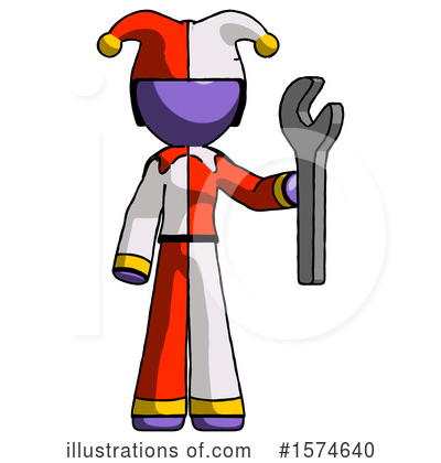 Royalty-Free (RF) Purple Design Mascot Clipart Illustration by Leo Blanchette - Stock Sample #1574640