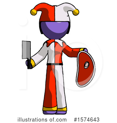 Royalty-Free (RF) Purple Design Mascot Clipart Illustration by Leo Blanchette - Stock Sample #1574643