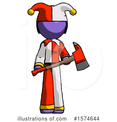 Royalty-Free (RF) Purple Design Mascot Clipart Illustration by Leo Blanchette - Stock Sample #1574644