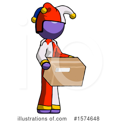 Royalty-Free (RF) Purple Design Mascot Clipart Illustration by Leo Blanchette - Stock Sample #1574648
