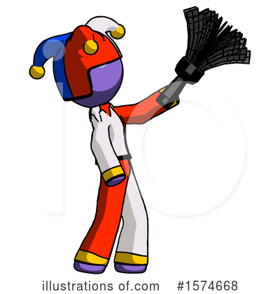 Royalty-Free (RF) Purple Design Mascot Clipart Illustration by Leo Blanchette - Stock Sample #1574668