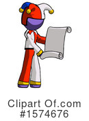 Purple Design Mascot Clipart #1574676 by Leo Blanchette