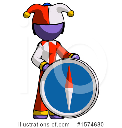 Royalty-Free (RF) Purple Design Mascot Clipart Illustration by Leo Blanchette - Stock Sample #1574680