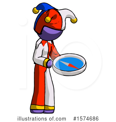 Royalty-Free (RF) Purple Design Mascot Clipart Illustration by Leo Blanchette - Stock Sample #1574686