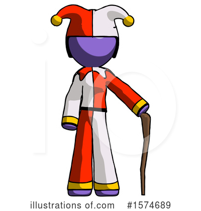 Royalty-Free (RF) Purple Design Mascot Clipart Illustration by Leo Blanchette - Stock Sample #1574689