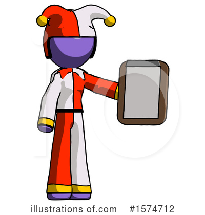 Royalty-Free (RF) Purple Design Mascot Clipart Illustration by Leo Blanchette - Stock Sample #1574712