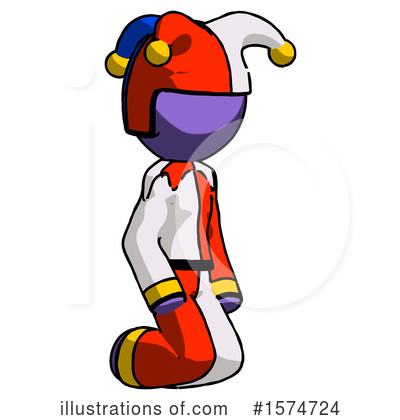 Royalty-Free (RF) Purple Design Mascot Clipart Illustration by Leo Blanchette - Stock Sample #1574724