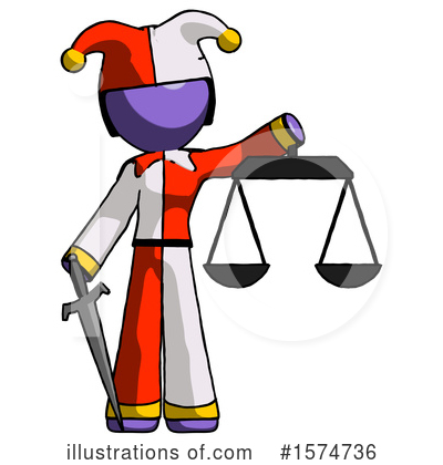 Royalty-Free (RF) Purple Design Mascot Clipart Illustration by Leo Blanchette - Stock Sample #1574736