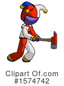 Purple Design Mascot Clipart #1574742 by Leo Blanchette