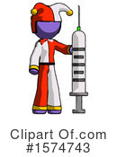 Purple Design Mascot Clipart #1574743 by Leo Blanchette