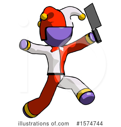 Royalty-Free (RF) Purple Design Mascot Clipart Illustration by Leo Blanchette - Stock Sample #1574744