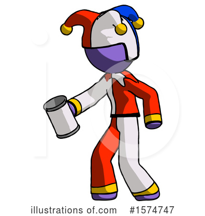 Royalty-Free (RF) Purple Design Mascot Clipart Illustration by Leo Blanchette - Stock Sample #1574747