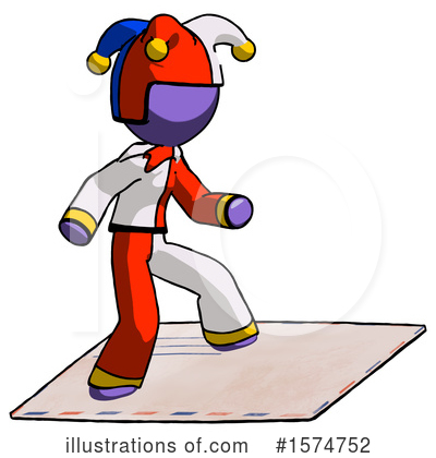 Royalty-Free (RF) Purple Design Mascot Clipart Illustration by Leo Blanchette - Stock Sample #1574752