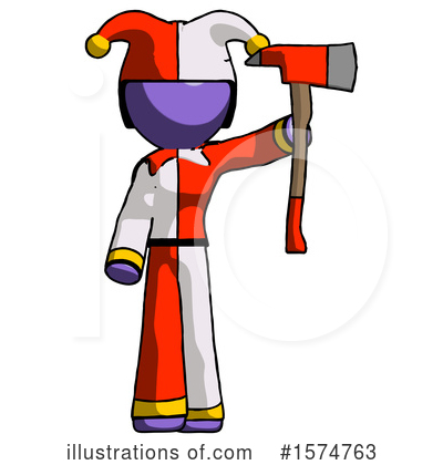 Royalty-Free (RF) Purple Design Mascot Clipart Illustration by Leo Blanchette - Stock Sample #1574763