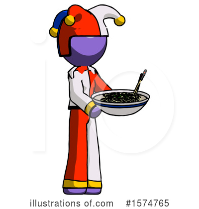 Royalty-Free (RF) Purple Design Mascot Clipart Illustration by Leo Blanchette - Stock Sample #1574765