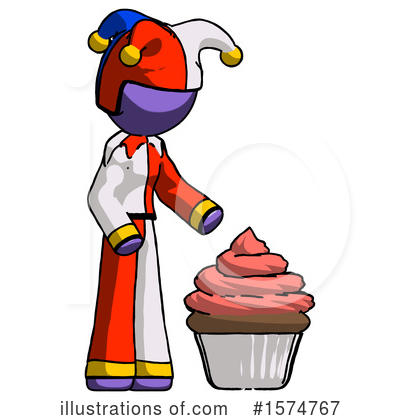 Royalty-Free (RF) Purple Design Mascot Clipart Illustration by Leo Blanchette - Stock Sample #1574767