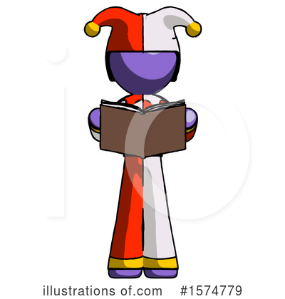Royalty-Free (RF) Purple Design Mascot Clipart Illustration by Leo Blanchette - Stock Sample #1574779