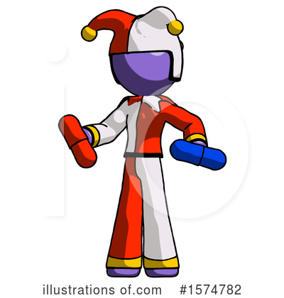 Royalty-Free (RF) Purple Design Mascot Clipart Illustration by Leo Blanchette - Stock Sample #1574782