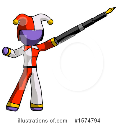 Royalty-Free (RF) Purple Design Mascot Clipart Illustration by Leo Blanchette - Stock Sample #1574794